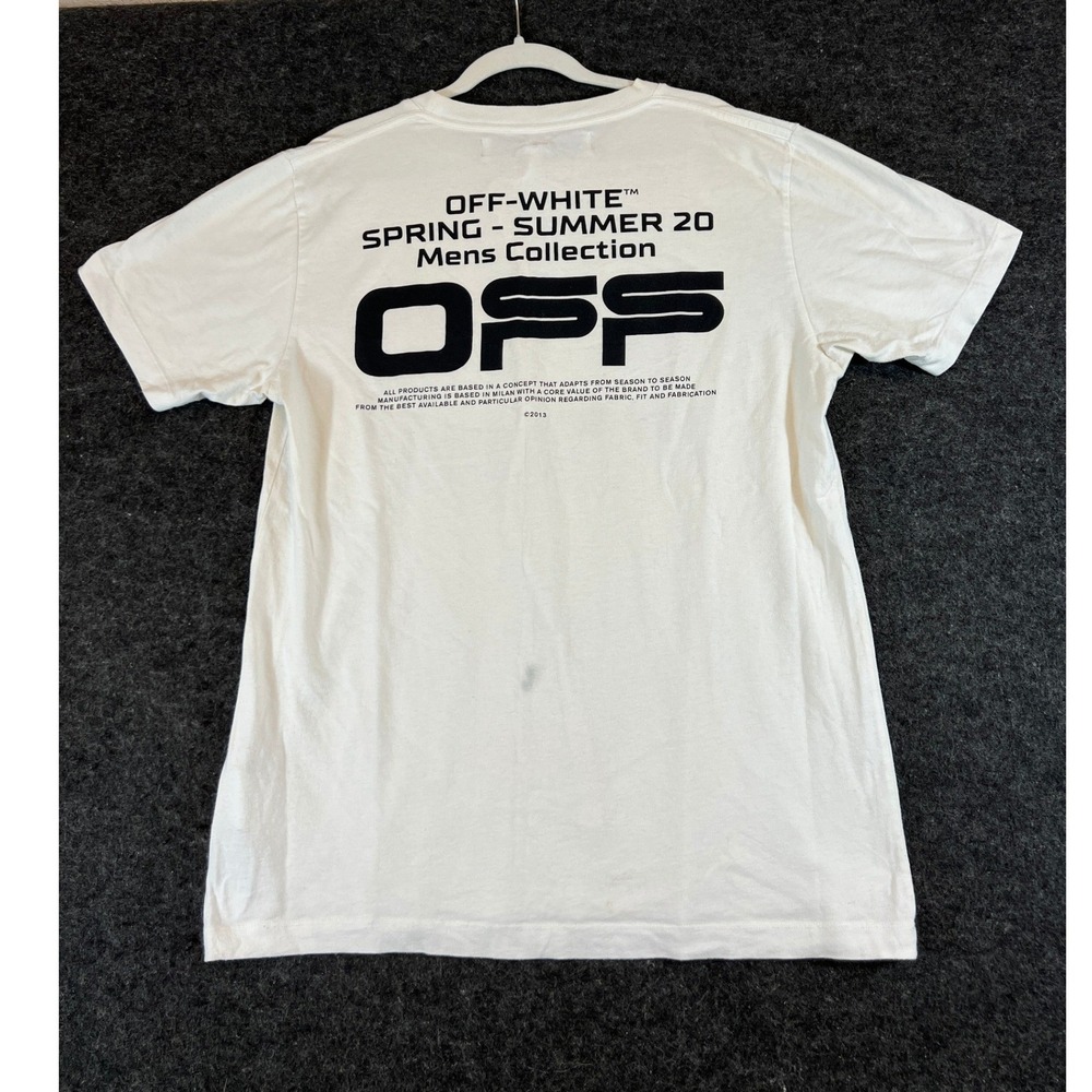 Off-White Spring Summer 20 OSS Shirt Mens Collection Large White Graphic Tee